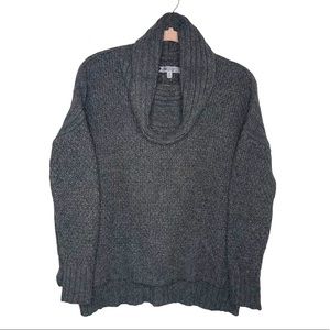 JENNIFER LOPEZ Charcoal Gray Oversized Cowl Neck Sweater XS